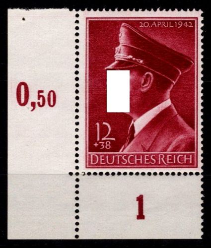 Deutsches Reich 813 y postfrisch vom Eckrand #OQ735