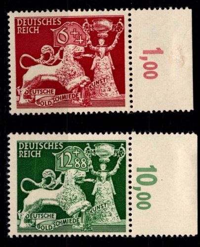 Deutsches Reich 816-817 postfrisch vom Oberrand #OQ749