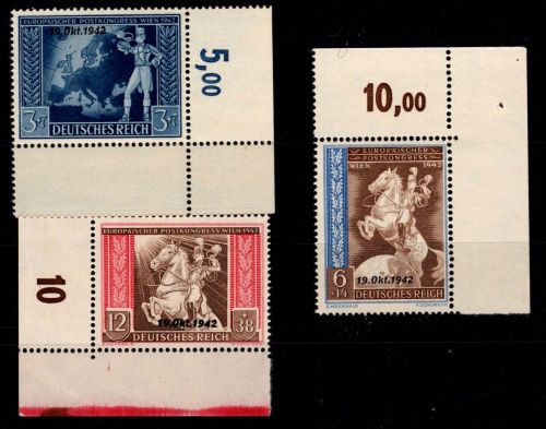Deutsches Reich 823-825 postfrisch vom Eckrand #OQ757