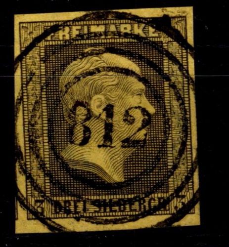 Preußen 4 gestempelt N4 812 "Lauenburg", Pracht #OP429