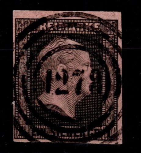 Preußen 2 gestempelt N4 1279 "Rüthen", Pracht #OP449