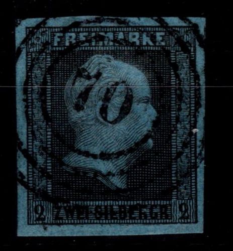 Preußen 3 gestempelt N4 70 "Barmen", Pracht #OP464