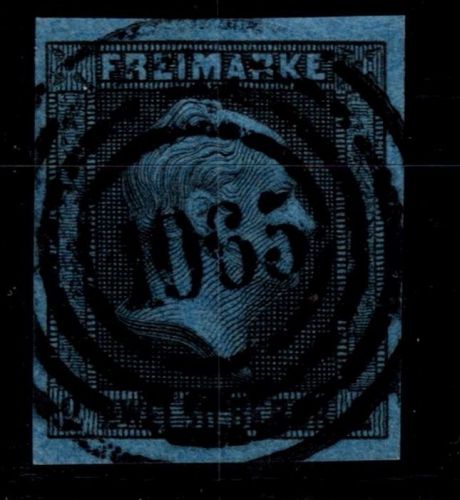 Preußen 3 gestempelt N4 1065 "Nordhausen", Pracht #OP479