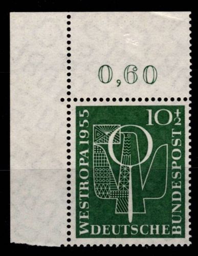 BRD Bund 217 postfrisch vom Eckrand #OJ954