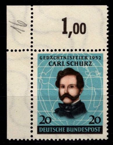 BRD Bund 155 postfrisch vom Eckrand #OJ973