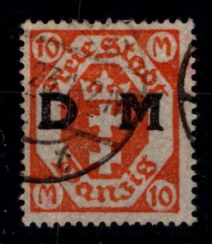 Danzig Dienstmarken 31 X gestempelt neuer Befund Gruber BPP #OJ862