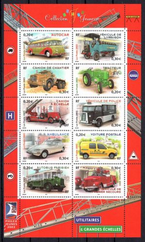 Frankreich 3751-3760 postfrisch als Kleinbogen #OP227