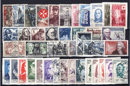 Frankreich Jahrgang 1956 gestempelt #OP826