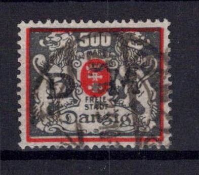 Danzig Dienstmarken 39 gestempelt neues Attest Gruber BPP #OJ859