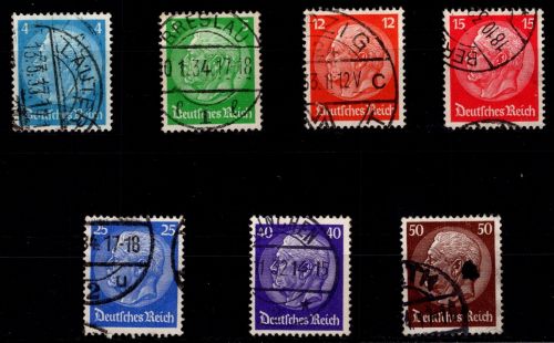 Deutsches Reich 467-473 gestempelt