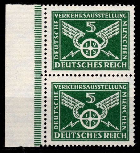 Deutsches Reich 370 Y ** postfrisch als senkrechtes Paar