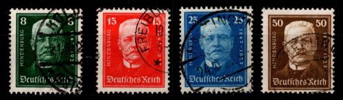Deutsches Reich 403-.406 gestempelt #OP530
