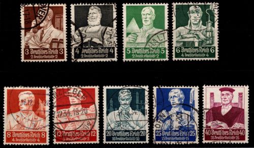 Deutsches Reich 556-564 gestempelt