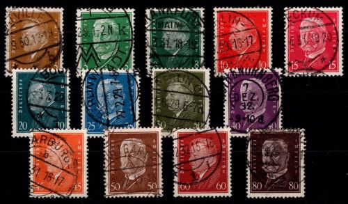 Deutsches Reich 410-422 gestempelt