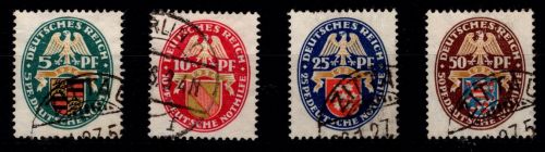 Deutsches Reich 398-401 gestempelt