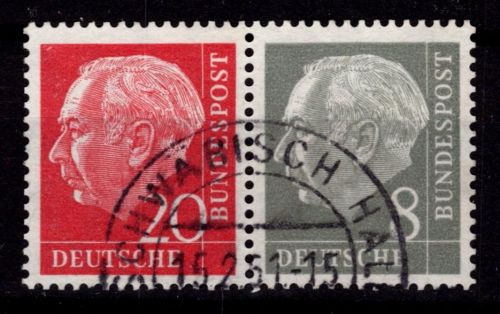 BRD Bund W 23 Y II gestempelt geprüft Schlegel BPP #OR397