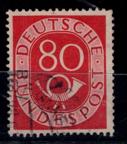 BRD Bund 137 PF I gestempelt Plattenfehler I, Befund Schlegel BPP #OR399