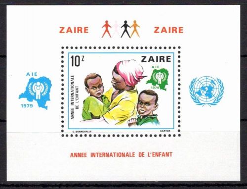 Zaire (Kongo) Block 29 postfrisch Unicef #OE260