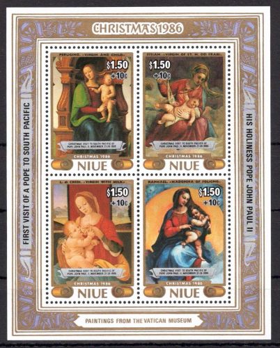 Niue Block 105 postfrisch Weihnachten #OE266