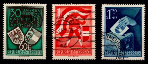 Österreich 952-954 gestempelt