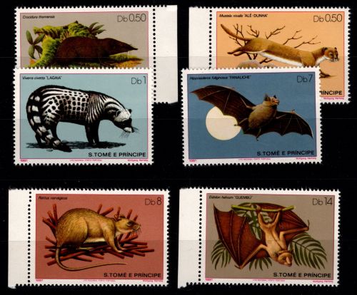 Sao Tome e Principe 673-678 postfrisch Säugetiere #OM193
