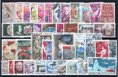 Frankreich Jahrgang 1968 gestempelt #OP842