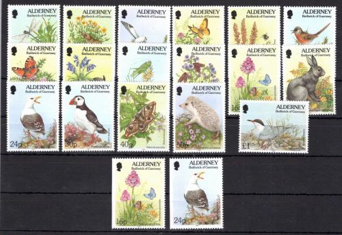 Großbritannien Guernsey Alderney m. 75,77 Dl postfrisch Jahrgang 1995 #OP850