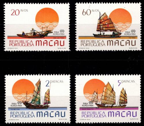 Macau 528-531 postfrisch Phila Korea 1984 #OM342