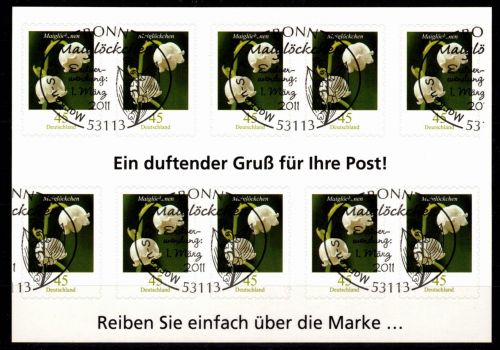 BRD Bund 2851 gestempelt als Folienblatt 15 mit ESSt Bonn 1.3.2011 #OM360