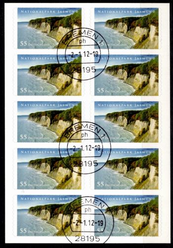 BRD Bund 2908 gestempelt als Folienblatt 18 mit Ersttagsstempel Bremen #OM367