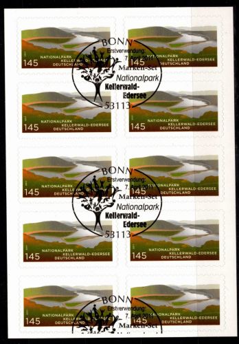 BRD Bund 2863 gestempelt als Folienblatt 17 mit ESSt Bonn 7.4.2011 #OM370