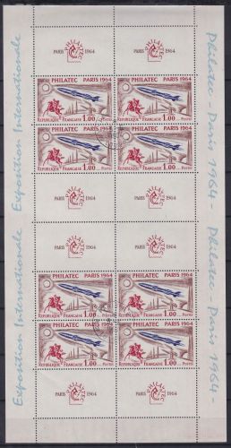 Frankreich 1480 gestempelt als Kleinbogen, Philatec 1964 #OM114