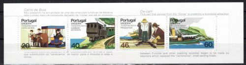 Portugal Madeira 100 C -103 C postfrisch Markenheft / Eisenbahn #OE041