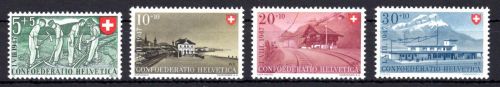 Schweiz 480-483 postfrisch Eisenbahn #OE044