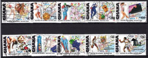 Ghana 1662-1671 gestempelt Olympische Spiele #OE054