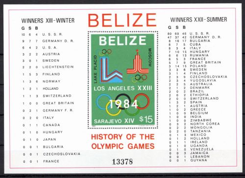 Belize Block 37 a postfrisch