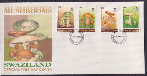 Swaziland 636-639 gestempelt als FDC / Pilze #OE127