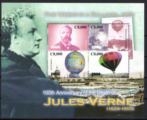 Ghana 3812-3815 postfrisch Kleinbogen / Schriftsteller #OE151