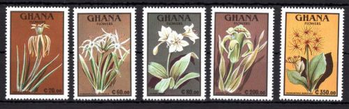 Ghana 1490-1494 mit Falz Blumen #OE158
