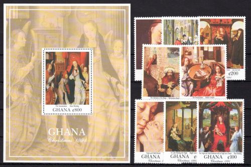 Ghana 1615-1622 und Block 184 mit Falz Kunst #OE175