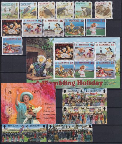 Großbritannien Alderney Jahrgang 2000 postfrisch #OP887