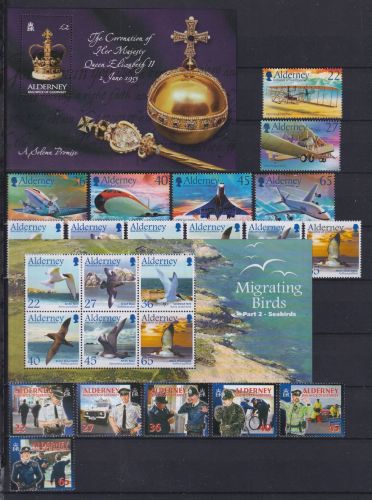 Großbritannien Alderney Jahrgang 2003 postfrisch #OP890