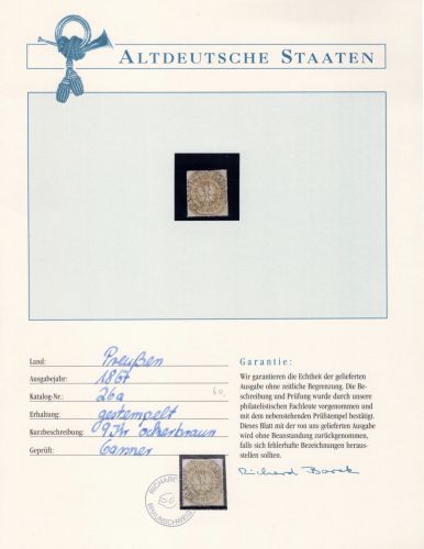 Preußen 26 a gestempelt