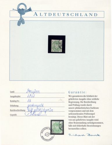 Preußen 14 gestempelt