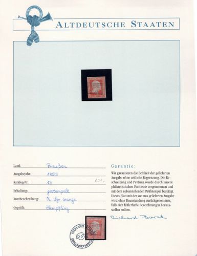 Preußen 13 gestempelt