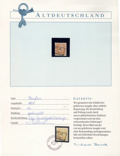 Preußen 12 gestempelt