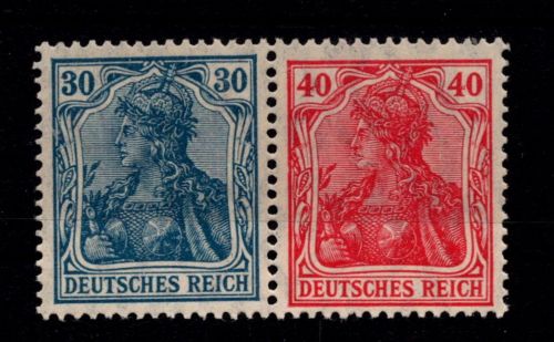 Deutsches Reich W 16 mit Falz