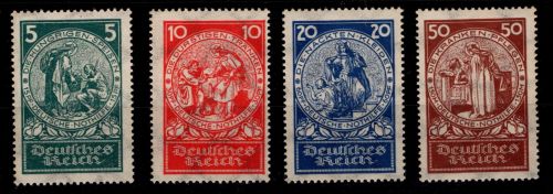 Deutsches Reich 351-354 postfrisch Hauptwert geprüft Schlegel BPP #OT188