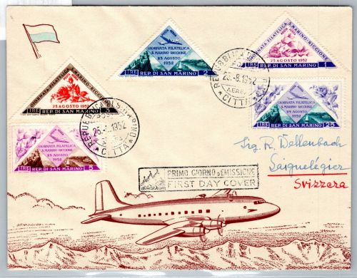 San Marino 485-489 als Ersttagsbrief #OR503