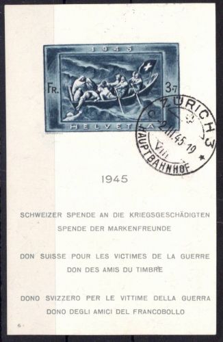 Schweiz Block 11 gestempelt Echtheits- Zertifikat #OR525